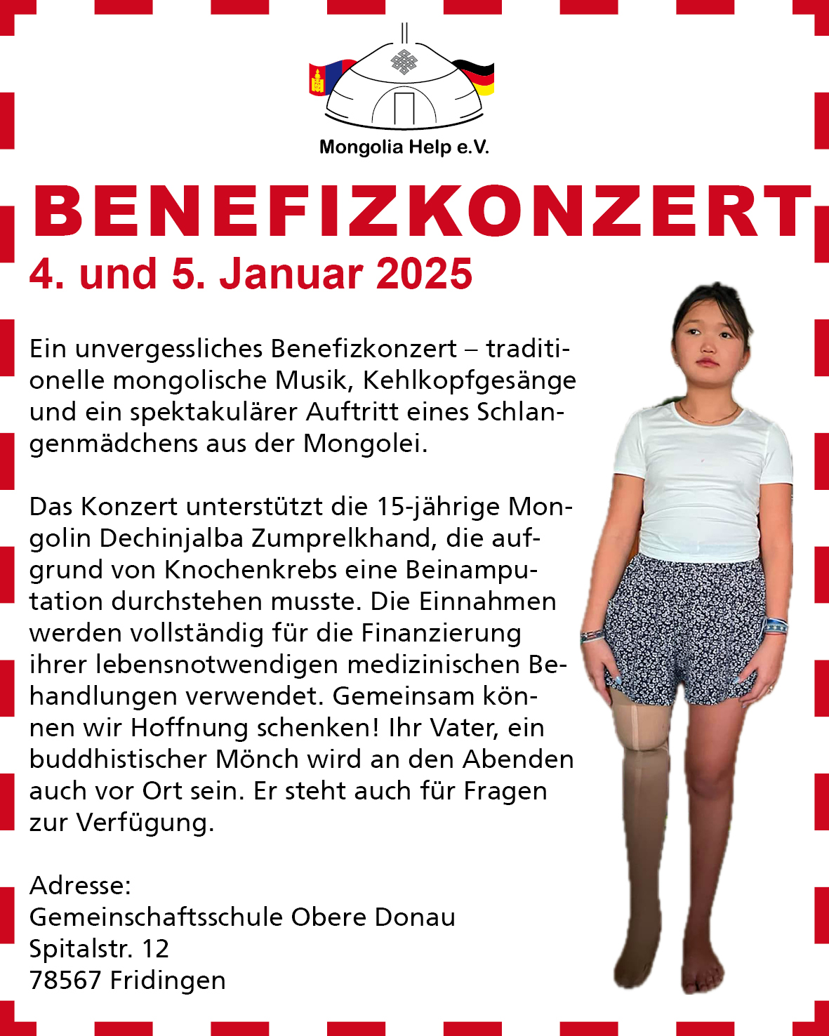 Benefizkonzert für Dechinjalba