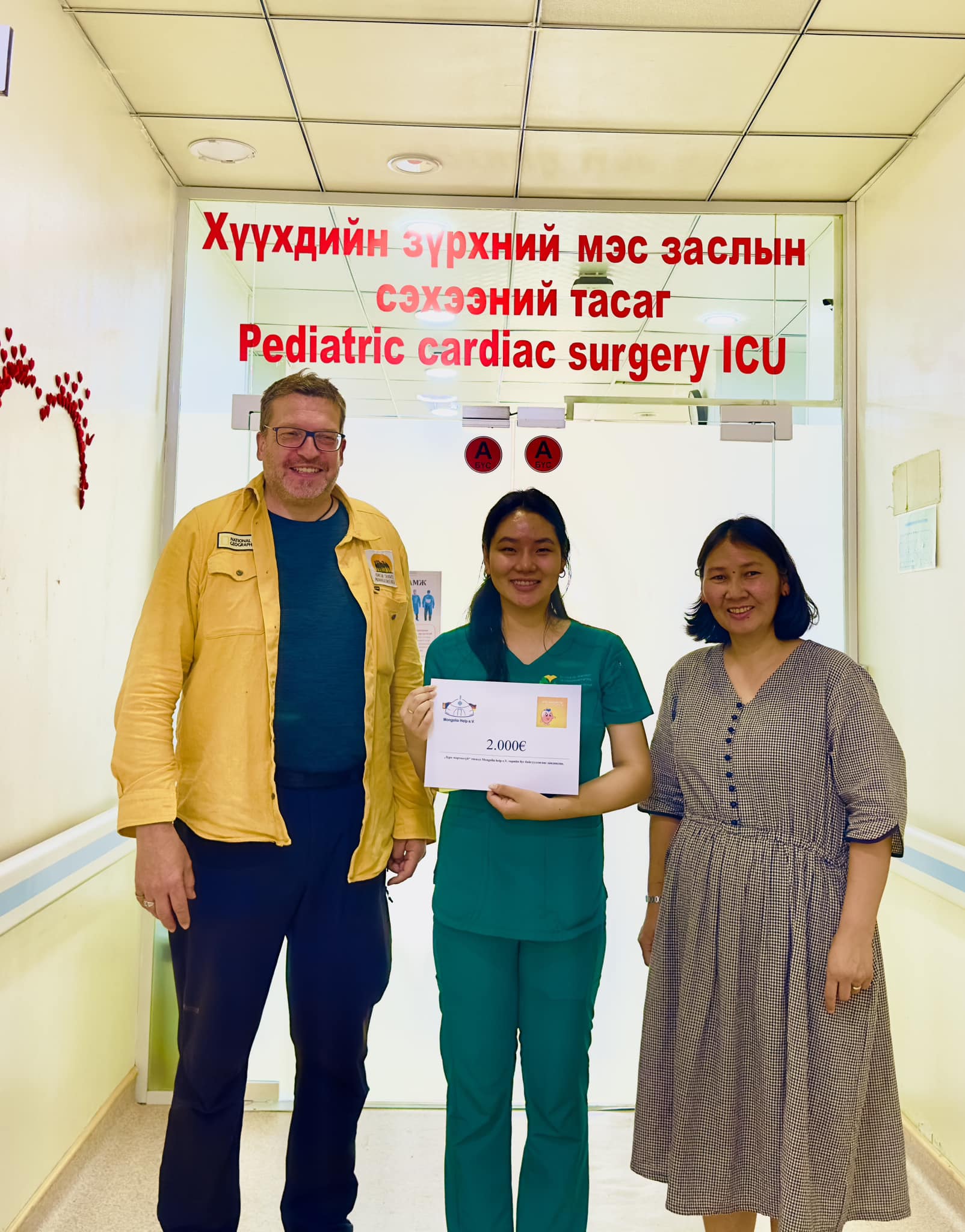 2000 Euro für die Herzoperation von Bulgamaa